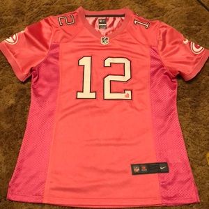 Pink Rodgers Packers Jersey